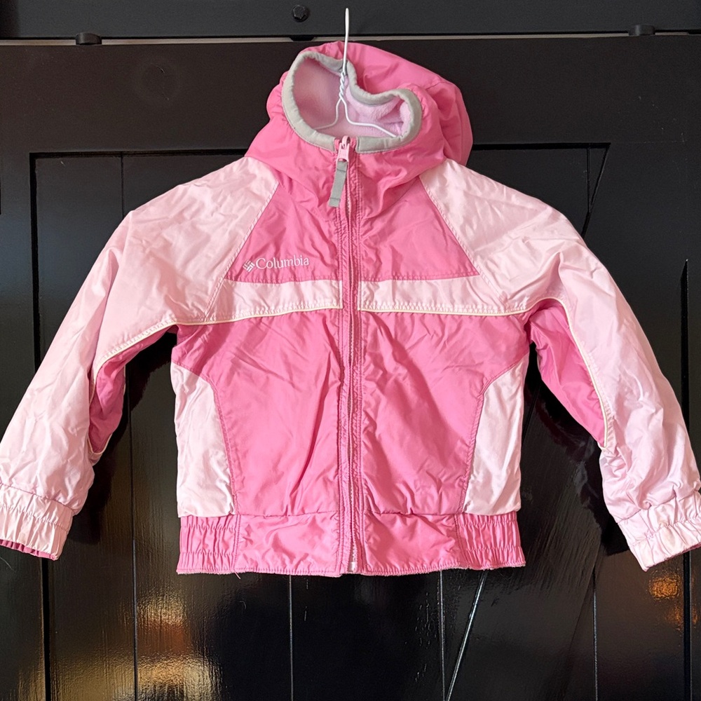 Columbia reversible Two-Tone Pink Hooded Jacket fleece 4/5